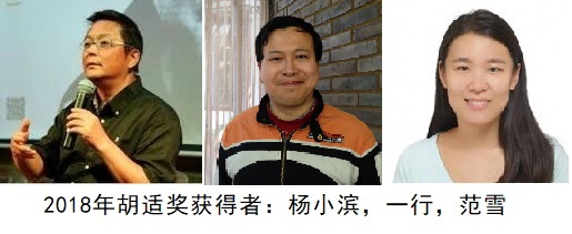 2018年胡适奖获得者照片